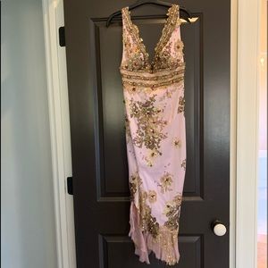 Mandalay embellished evening dress